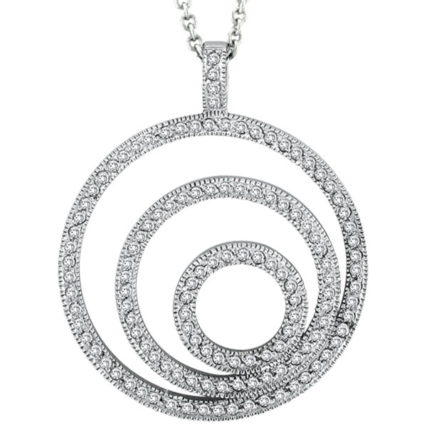 3 circle diamond necklace