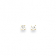 Picture of 14k 3mm Square CZ Post Earrings