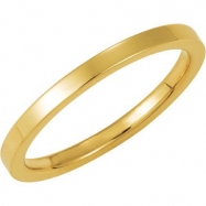 Picture of 14K Yellow Gold Flat Comfort Fit Band