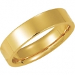 18K Yellow Gold Flat Comfort Fit Band