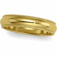 Picture of 14K Yellow Gold Milgrain Band