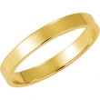 18K Yellow Gold Flat Band