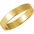 18K Yellow Gold Flat Band