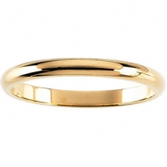 Picture of 18K Yellow 10.00 MM Half Round Band