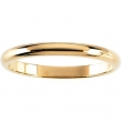 18K Yellow 10.00 MM Half Round Band