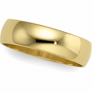 Picture of 14K Yellow Gold Light Half Round Band