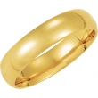 18K Yellow Gold Light Comfort Fit Band