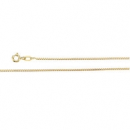 Picture of 14K White 7 INCH Solid Box Chain