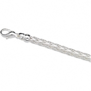 Picture of Sterling Silver 20 INCH Solid Wheat Chain