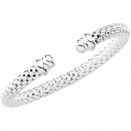 Picture of Sterling Silver 7.5 Inch Hollow Bangle Bracelet