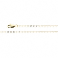 Picture of 14K Yellow 20 INCH Lasered Titan Gold Cable Chain