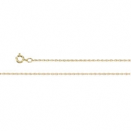 Picture of 14K Yellow 7 INCH Lasered Titan Gold Rope Chain