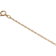 Picture of 14K Yellow 7 INCH Lasered Titan Gold Rope Chain