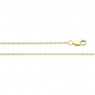 Picture of 14K Yellow 7 INCH Lasered Titan Gold Rope Chain