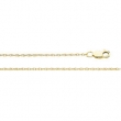 14K Yellow 7 INCH Lasered Titan Gold Rope Chain