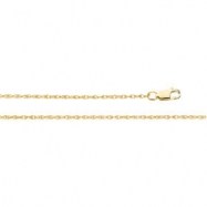 Picture of 14K Yellow 7 INCH Lasered Titan Gold Rope Chain