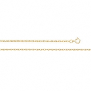 Picture of 14K Yellow 7 INCH Lasered Titan Gold Rope Chain