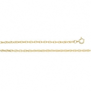 Picture of 14K Yellow 7 INCH Lasered Titan Gold Rope Chain