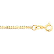 Picture of 14K Yellow 7 INCH Solid Box Chain