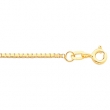 14K Yellow 7 INCH Solid Box Chain