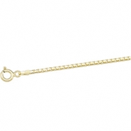 Picture of 14K Yellow 7 INCH Solid Box Chain