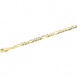 14K Yellow 7 INCH Figaro Chain