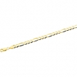 14K Yellow 7 INCH Solid Figaro Chain