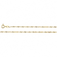 Picture of 14K Yellow 7 INCH Singapore Chain