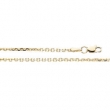 14K Yellow 18 INCH Diamond Cut Cable Chain