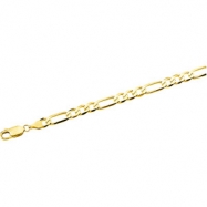 Picture of 14K Yellow 7 INCH Figaro Chain