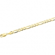 14K Yellow 7 INCH Figaro Chain