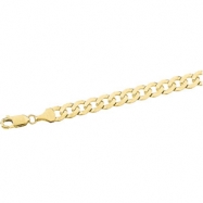 Picture of 14K Yellow 7 INCH Solid Curb Chain