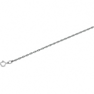 Picture of 14K White 7 INCH Solid Rope Chain