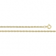 14K Yellow 7 INCH Solid Rope Chain