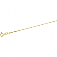 Picture of 14K Yellow 7 INCH Solid Box Chain