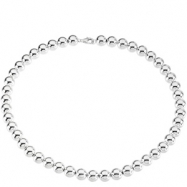 Picture of Sterling Silver 08.00 INCH 10.00 MM BEAD NECKLACE 10.00 Mm Bead Bracelet