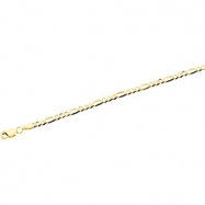 Picture of 14K Yellow 8 INCH Figaro Chain