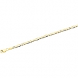 14K Yellow 8 INCH Figaro Chain