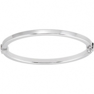 Picture of Sterling Silver Hinged Bangle Bracelet