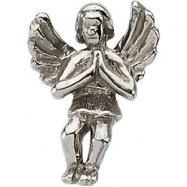 Picture of 14K White Gold Praying Angel Lapel Pin