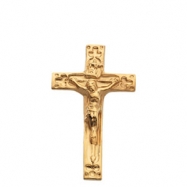 Picture of 14K Yellow Gold Crucifix Lapel Pin