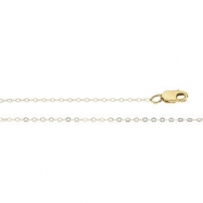 Picture of 14K Yellow 18 INCH Lasered Titan Gold Curb Chain