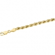 14K Yellow 7 INCH DIAMOND CUT ROPE CHAIN (REPLACING CH515) Diamond Cut Rope Chain