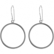 Picture of Sterling Silver Pair Precious Metal Fashion Earrings