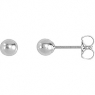 Picture of Sterling Silver Pair Ball Earrings With Backs