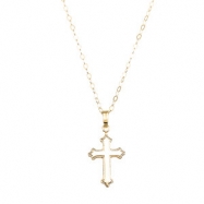 Picture of 14K Yellow Gold Youth Cross Pendant