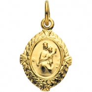 Picture of 14K Yellow Gold Scapular Medal