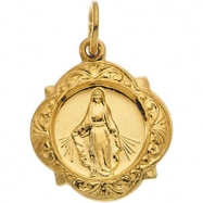 Picture of 14K Yellow Gold Miraculous Medal