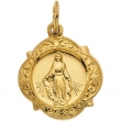 14K Yellow Gold Miraculous Medal