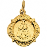 Picture of 14K Yellow Gold Caridad Del Cobre Medal